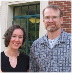 Debbie Leek and Professer Keller